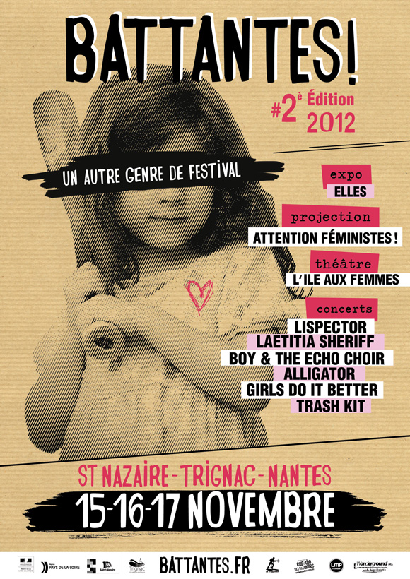 Affiche festival BATTANTES 2012